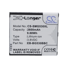 Kompatibilna zamjena baterije za Samsung BG530CBU,EB-BG530BBC,EB-BG530BBE,EB-BG530BBU,EB-BG530CBB...