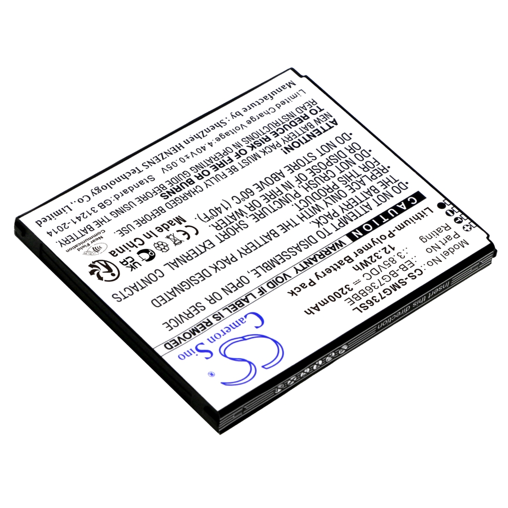 Kompatibilna zamjena baterije za Samsung EB-BG736BBE