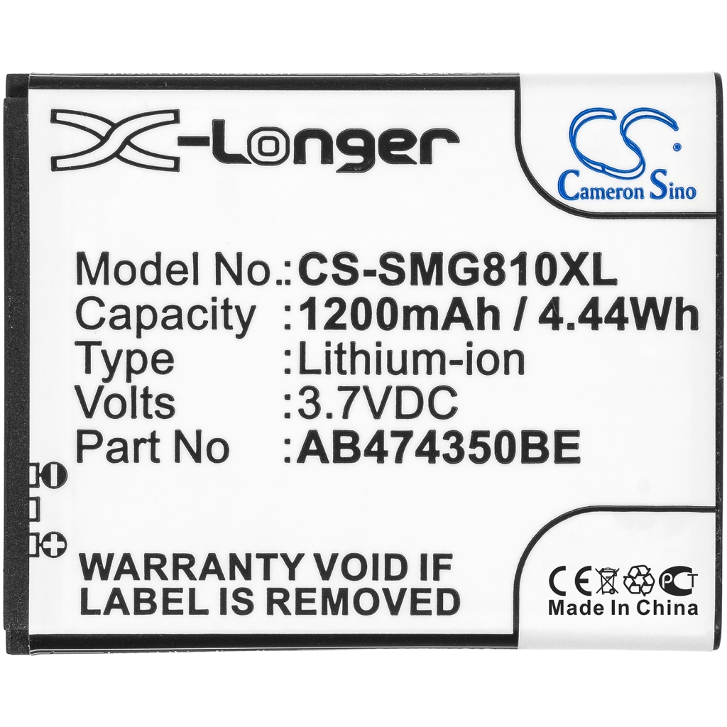 Baterija za mobilni telefon Samsung CS-SMG810XL