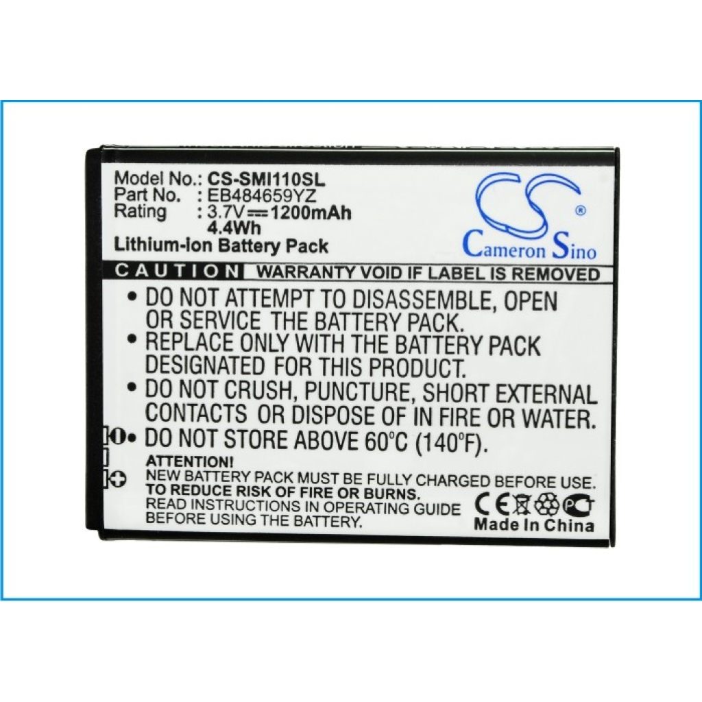Kompatibilna zamjena baterije za Samsung EB484659YZ,EB484659YZBSTD,SAMI110BATS