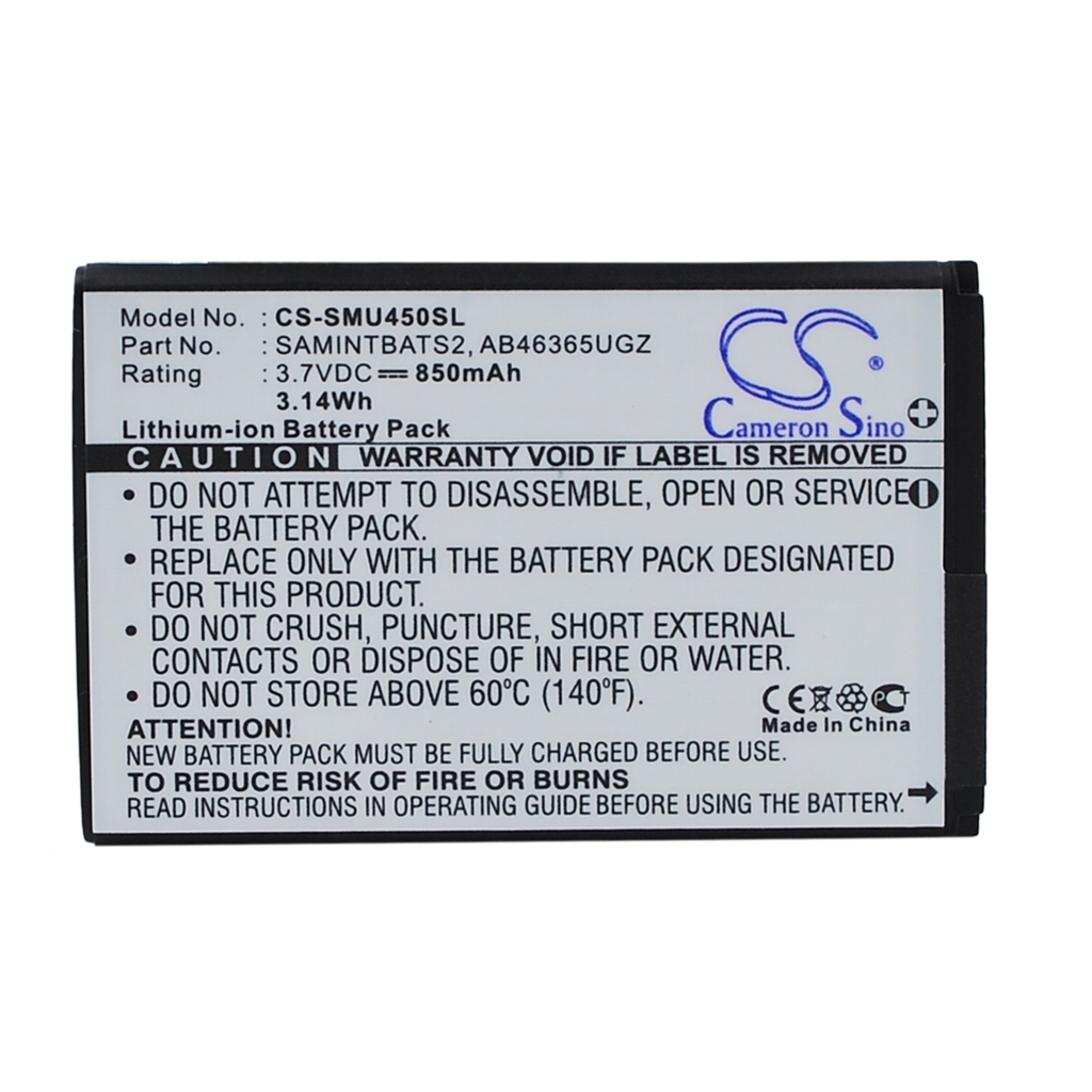 Kompatibilna zamjena baterije za Samsung AB463651GZ,AB463651GZBSTD,SAMINTBATS2
