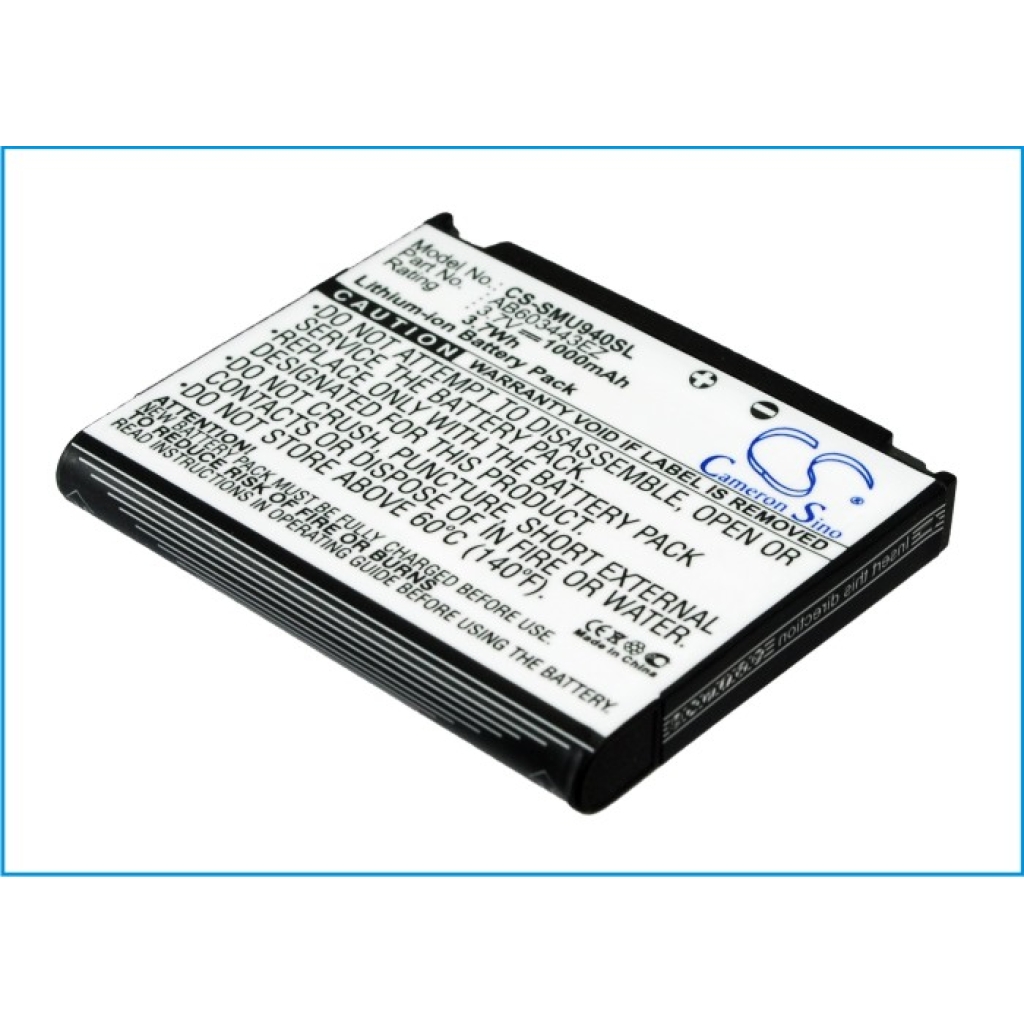 Kompatibilna zamjena baterije za Samsung AB603443EZ,SAMU940BATS