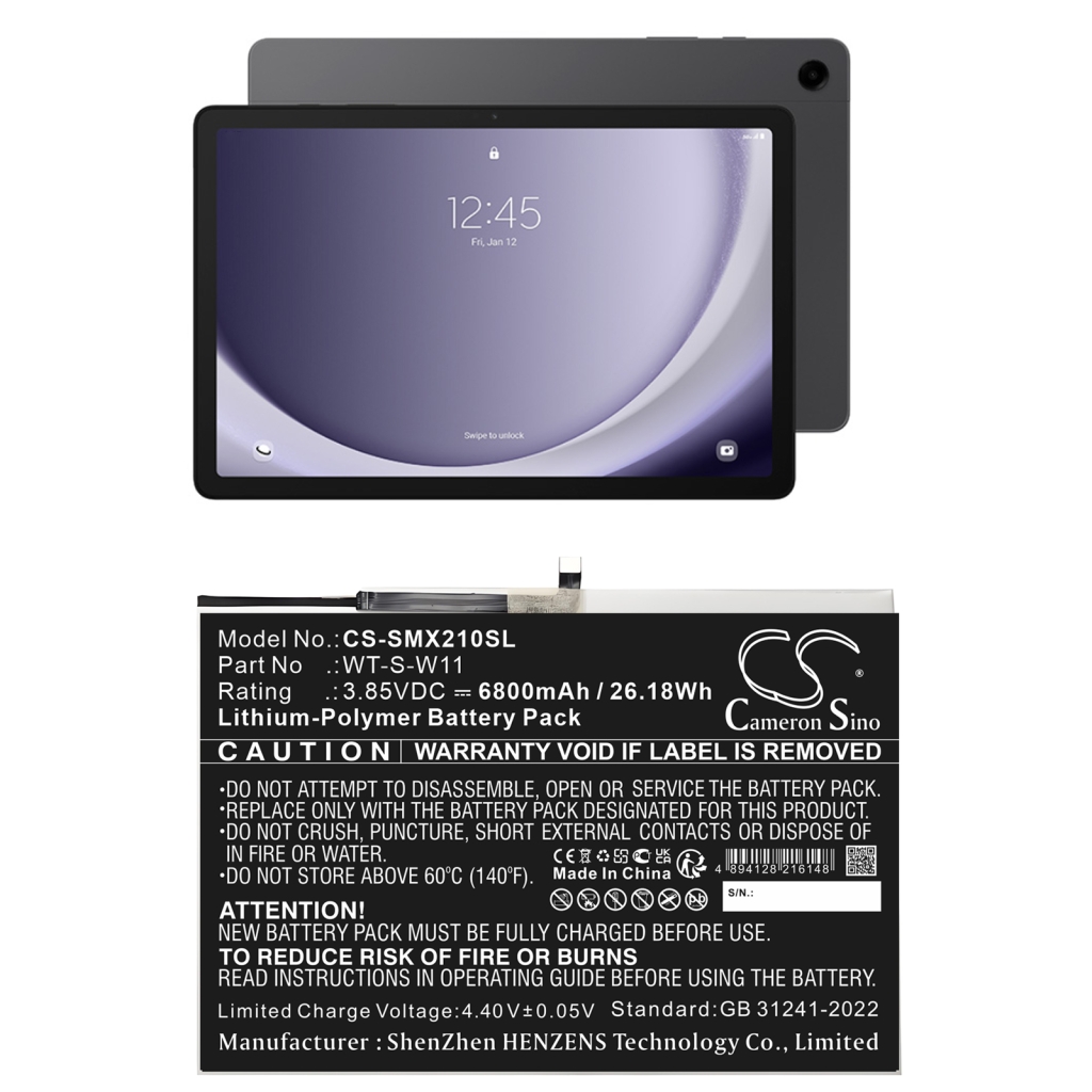 Baterija za tablet Samsung SM-X216B (CS-SMX210SL)