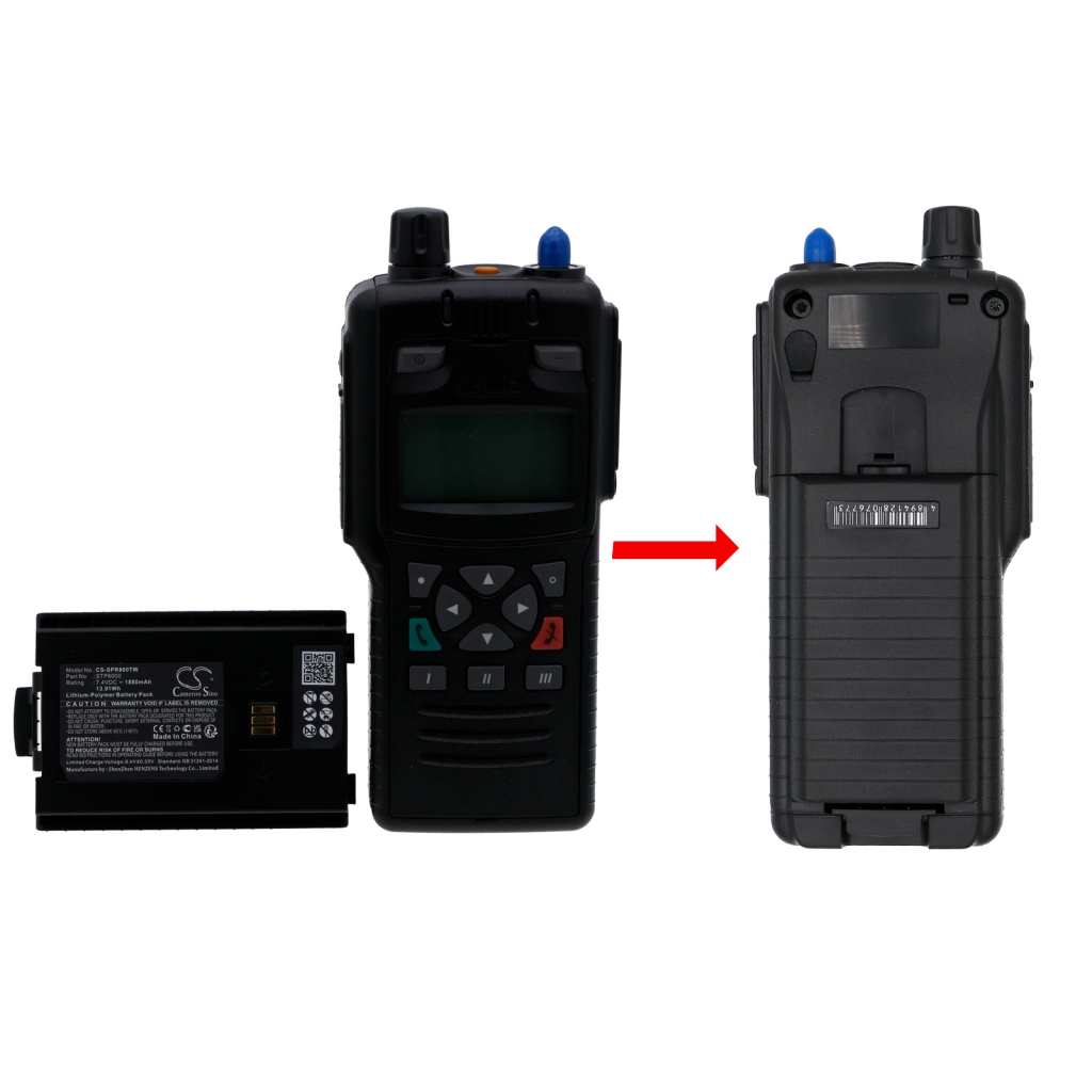Baterija za dvosmjerni radio Sepura Tetra STP8035