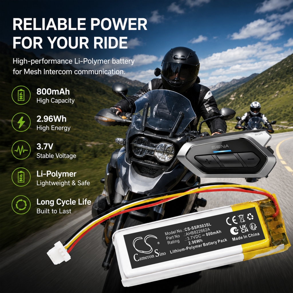 Battery compatible with Sena