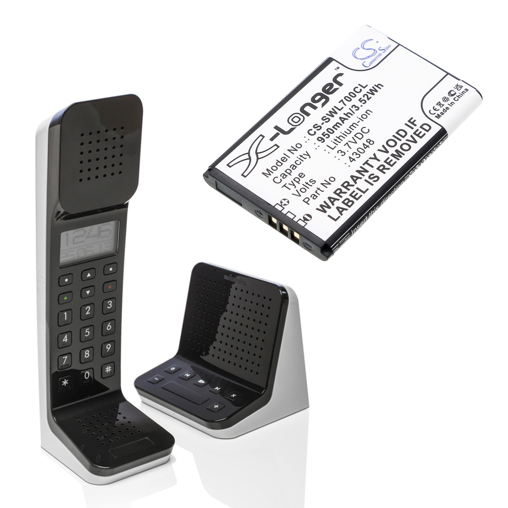 Compatible battery replacement for Swissvoice 43048