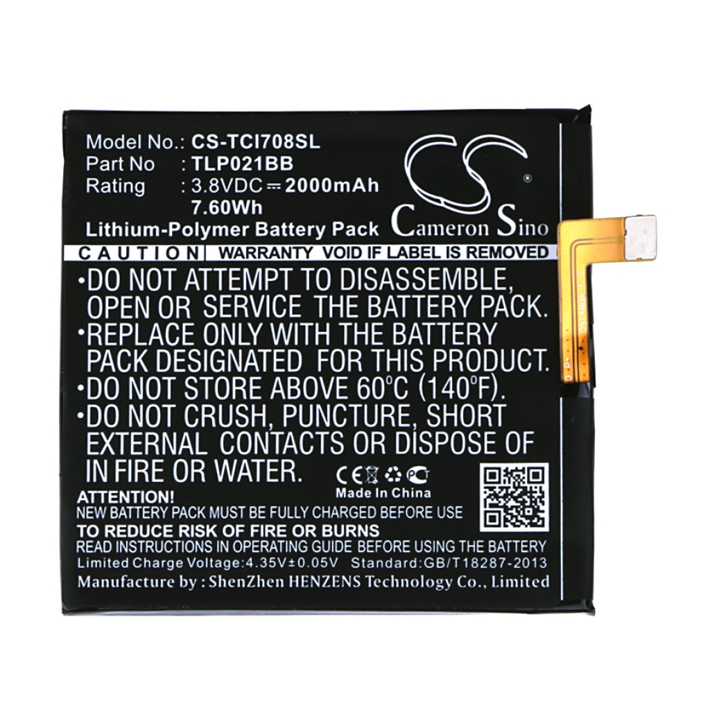 Baterija kompatibilno s TCL CS-TCI708SL