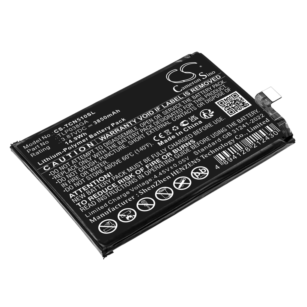 Baterija za mobilni telefon TCL T510SP (CS-TCN510SL)