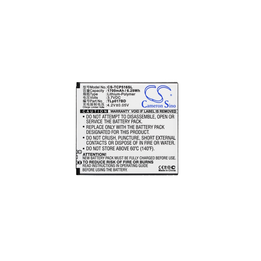 Baterija kompatibilno s TCL CS-TCP516SL
