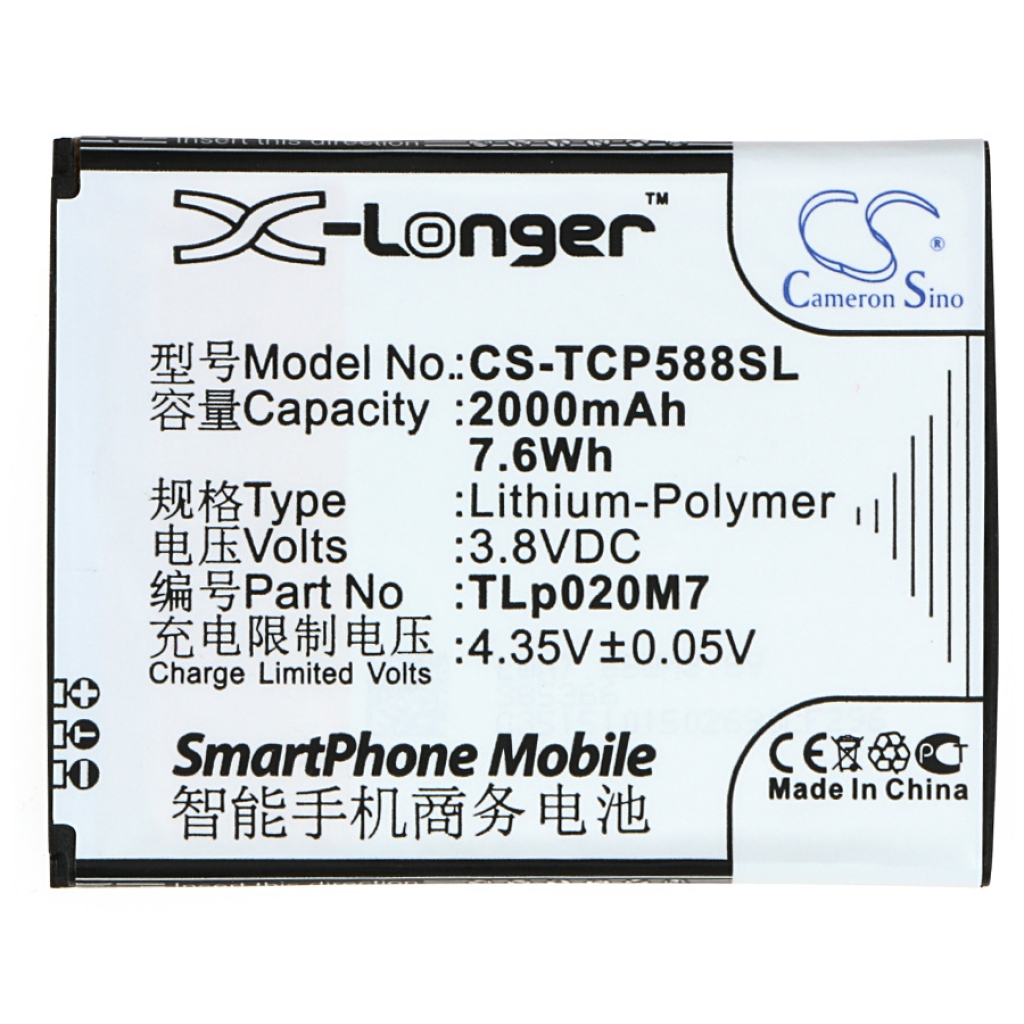 Baterija za mobilni telefon TCL CS-TCP588SL