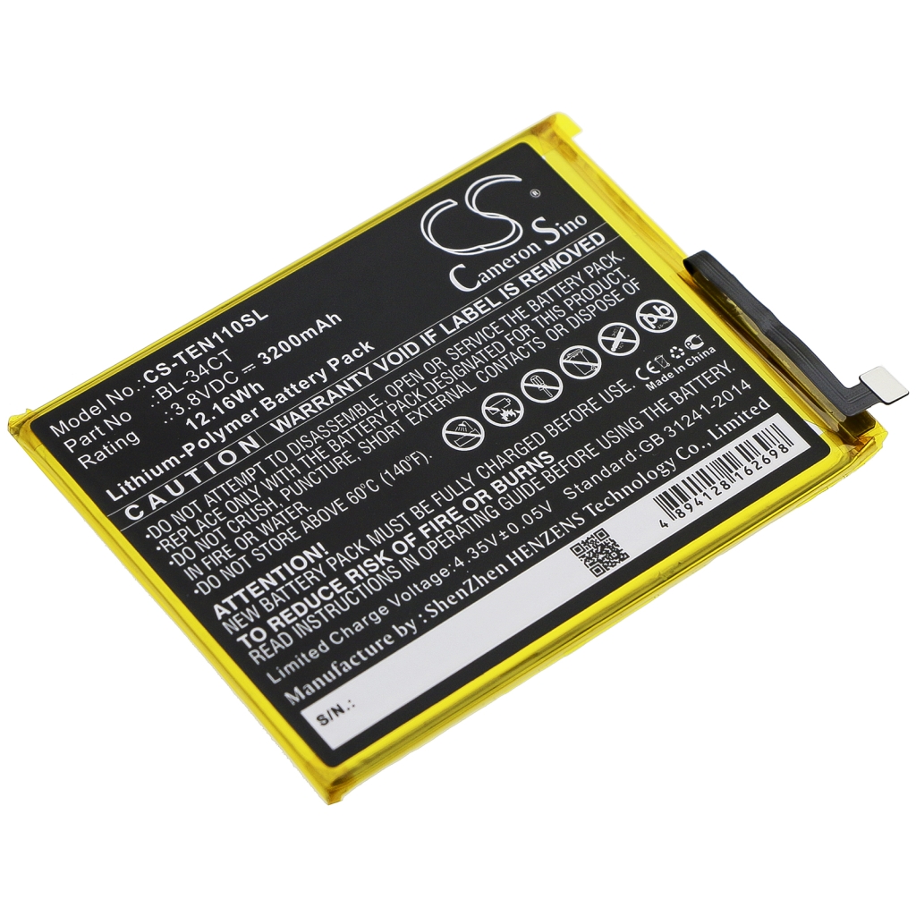 Kompatibilna zamjena baterije za Tecno BL-34CT