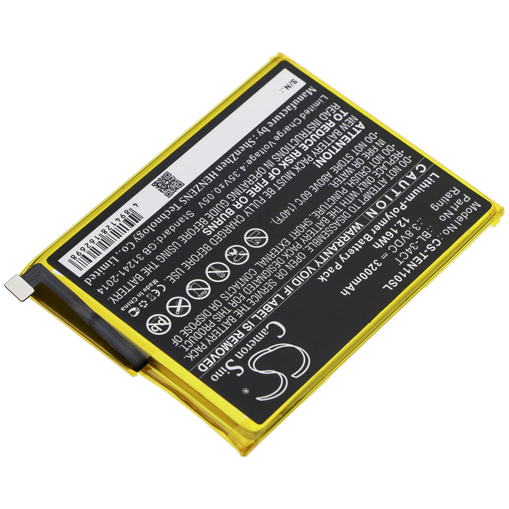 Kompatibilna zamjena baterije za Tecno BL-34CT