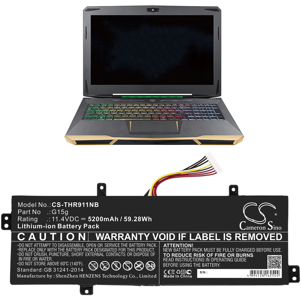Kompatibilna zamjena baterije za Gigabyte G15G