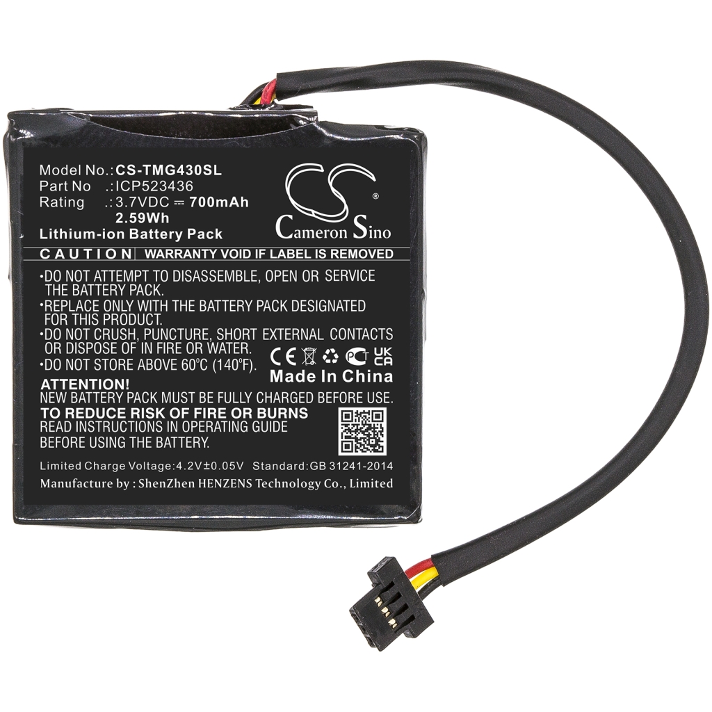 Baterija za GPS, Navigator TomTom CS-TMG430SL