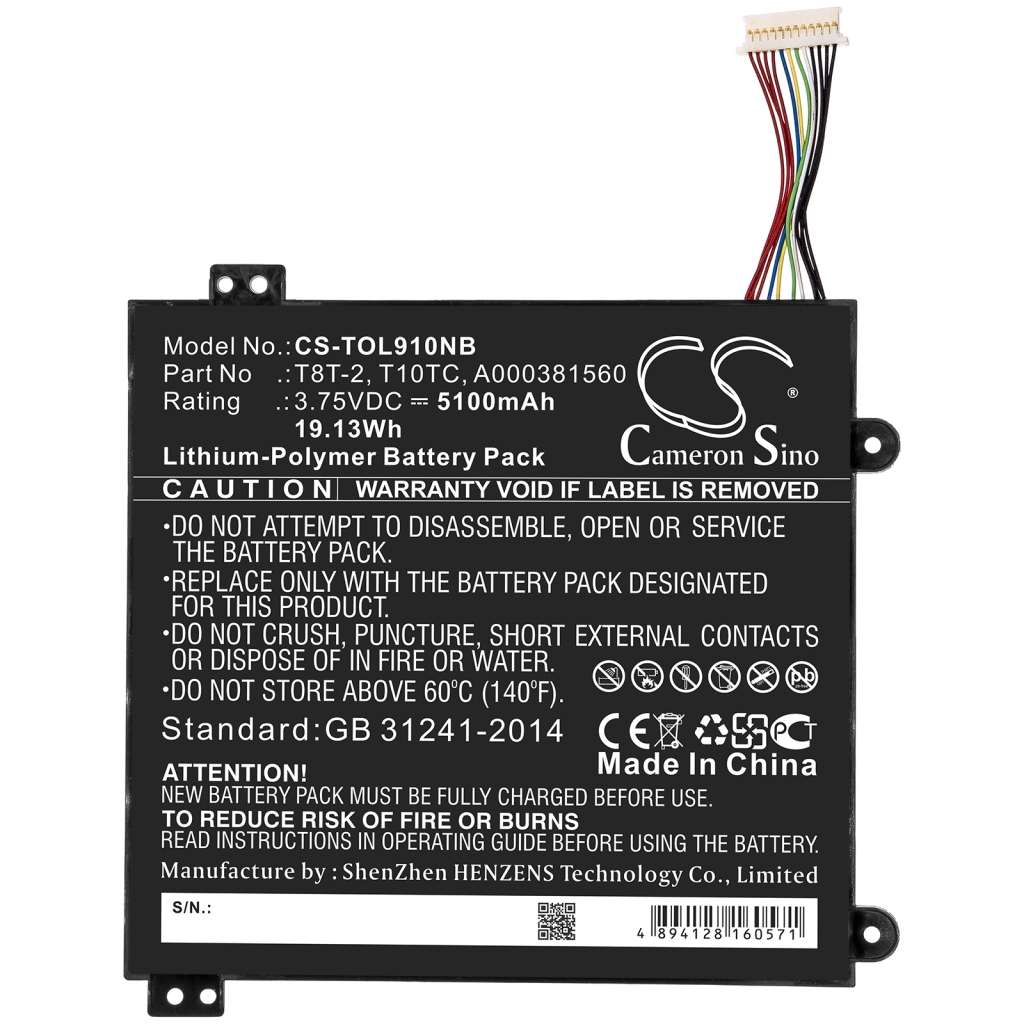 Baterija za prijenosno računalo Toshiba CS-TOL910NB