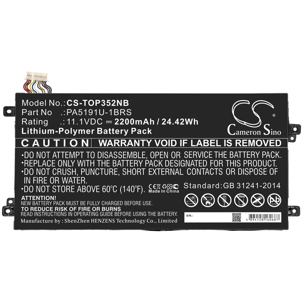 Baterija za prijenosno računalo Toshiba CS-TOP352NB