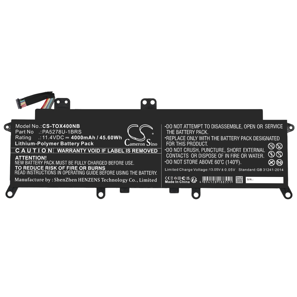Baterija za prijenosno računalo Toshiba CS-TOX400NB