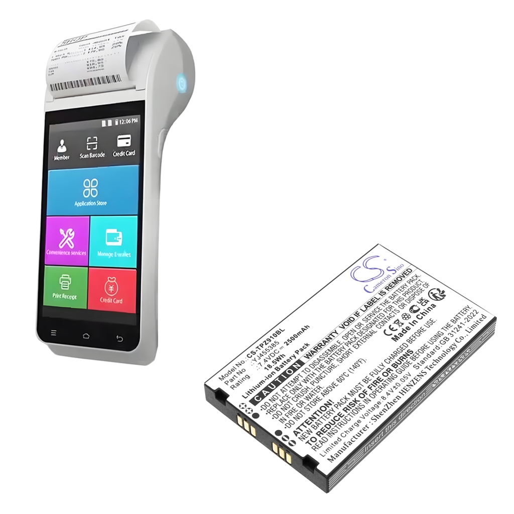 Baterija za terminal za plaćanje Topwise Z91 (CS-TPZ910BL)