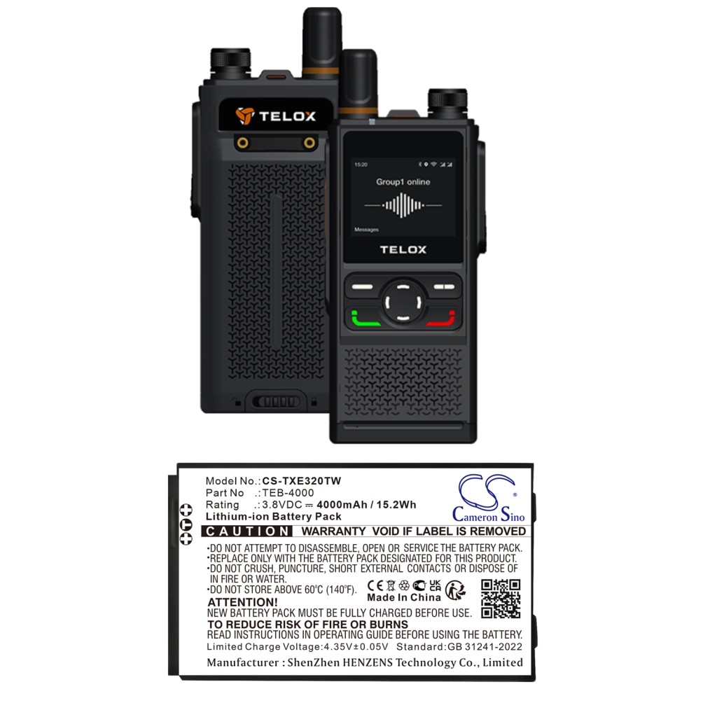 Baterije Baterija za dvosmjerni radio CS-TXE320TW