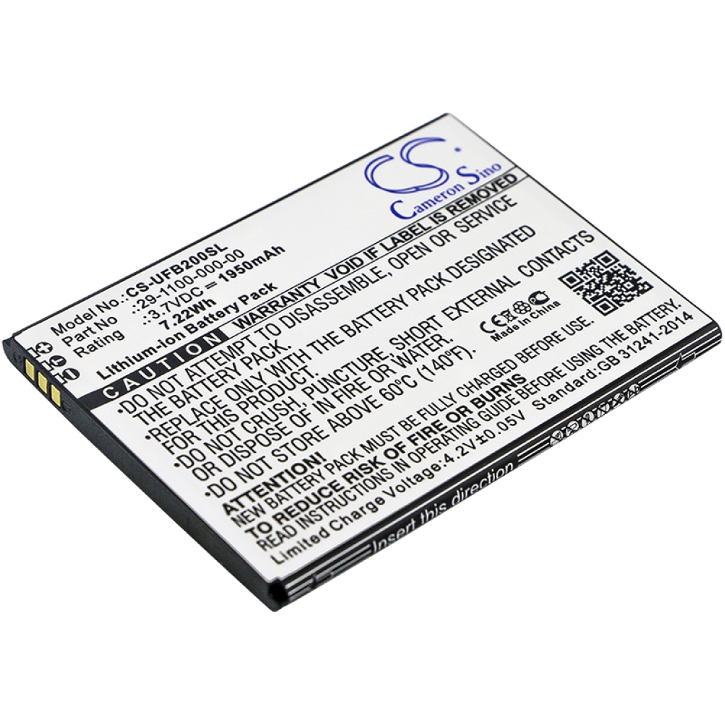 Baterija za mobilni telefon Ulefone Be Touch 3 (CS-UFB200SL)