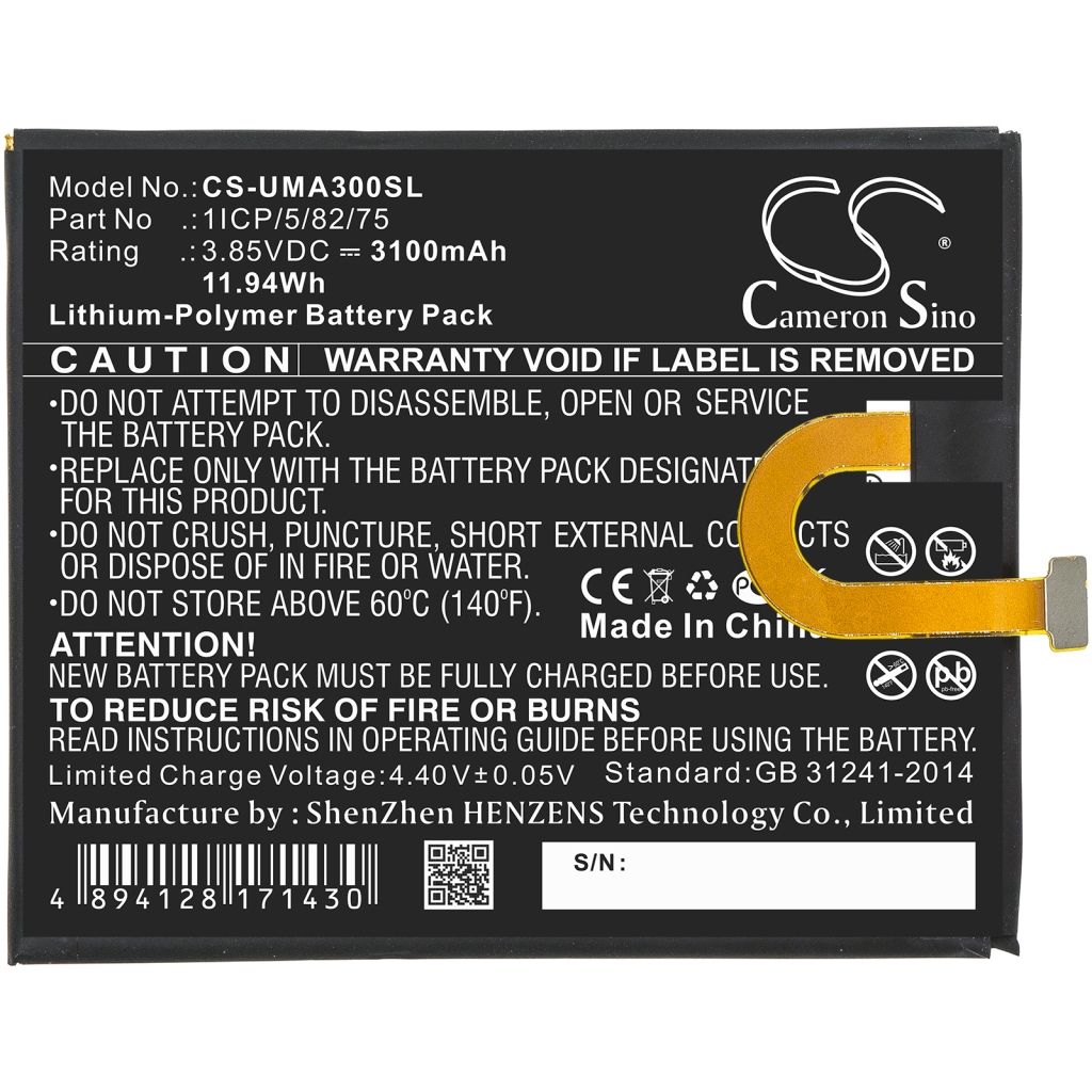 Baterija za mobilni telefon Umi UMIDIGI A3 (CS-UMA300SL)