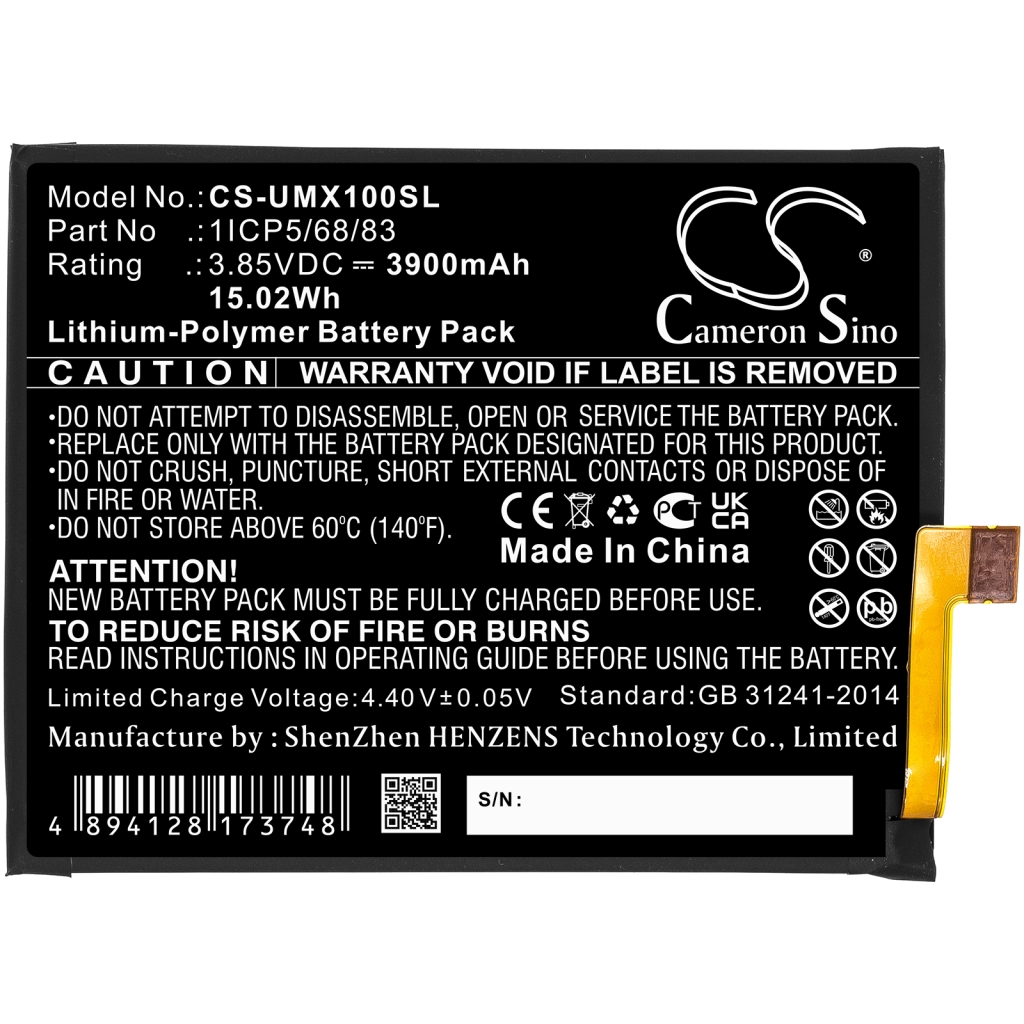 Baterija za mobilni telefon Umi CS-UMX100SL