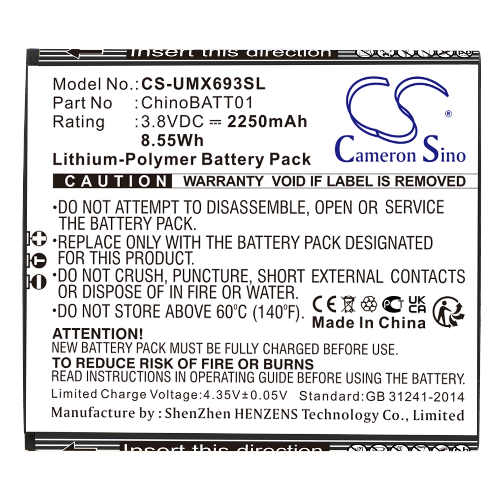 Baterija za mobilni telefon Umx CS-UMX693SL