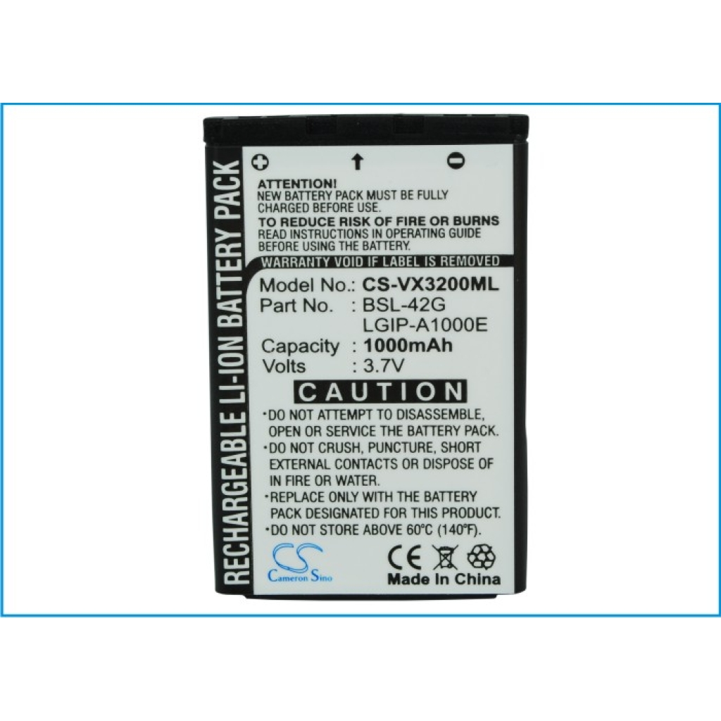 Baterija za mobilni telefon LG CS-VX3200ML