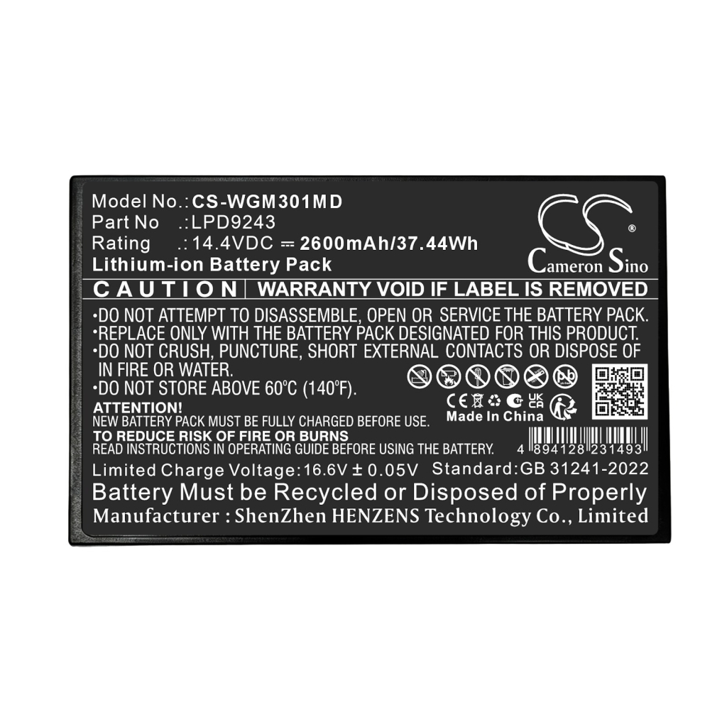 Battery for WEGO M3000P