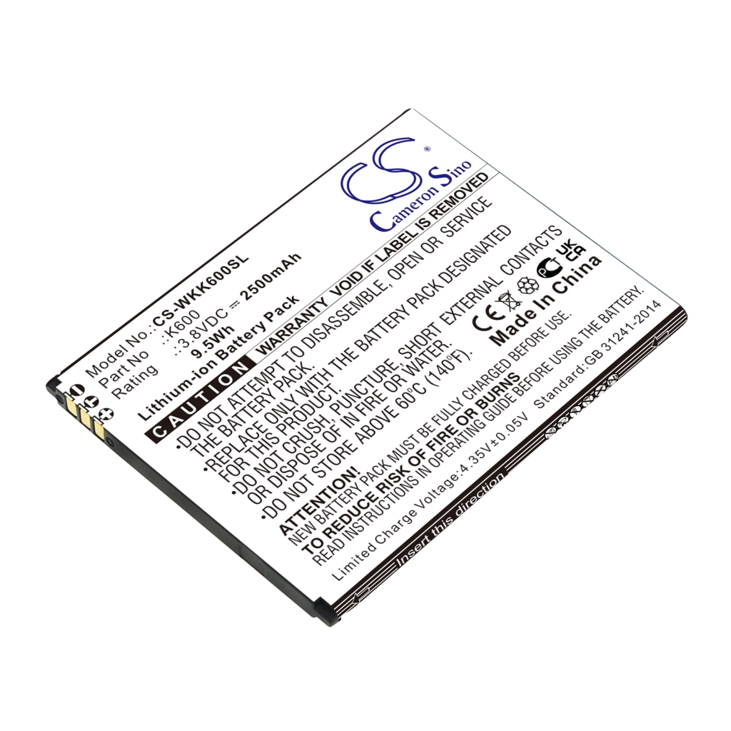 Baterija za mobilni telefon Wiko CS-WKK600SL