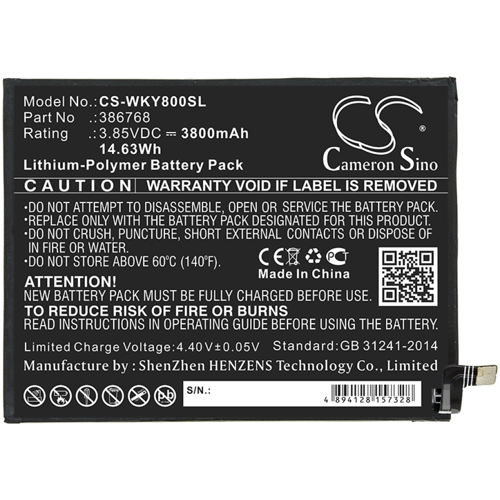 Kompatibilna zamjena baterije za Wiko 386768