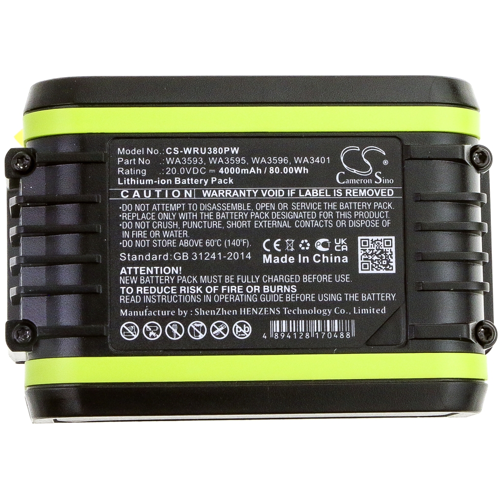Industrijska baterija Worx CS-WRU380PW