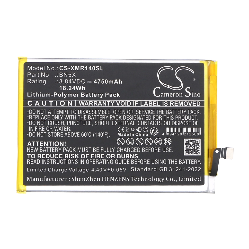 Compatible battery replacement for Xiaomi BN5X