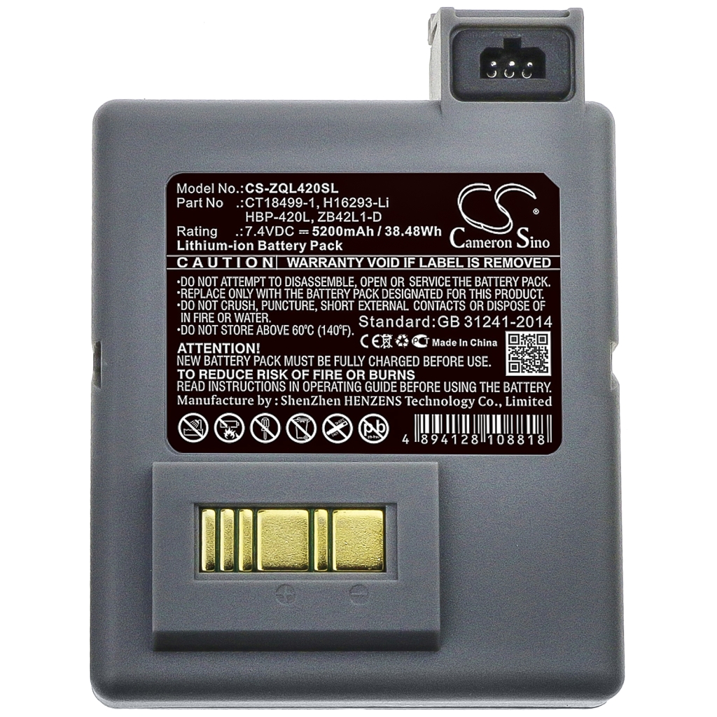 Baterija za pisač Zebra CS-ZQL420SL