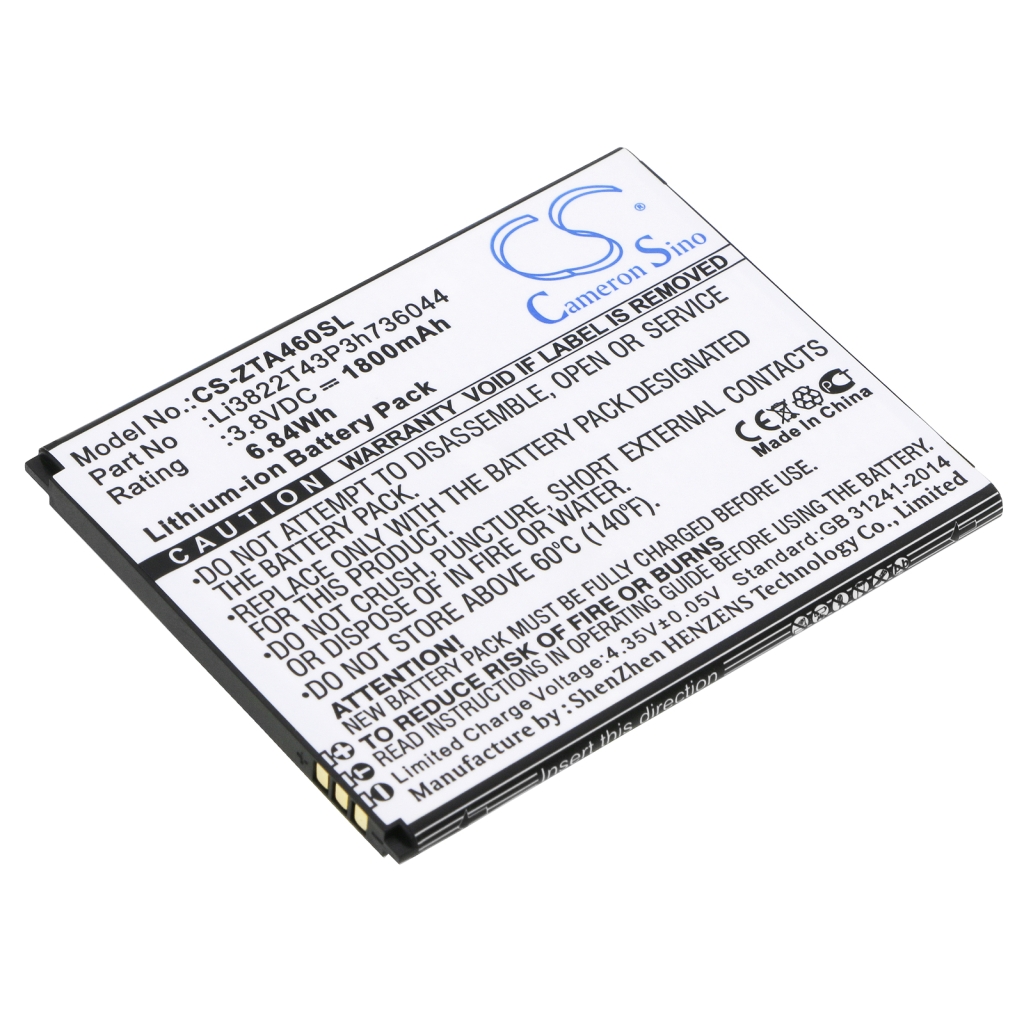 Baterija za mobilni telefon ZTE CS-ZTA460SL
