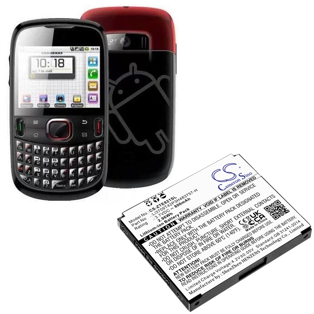 Kompatibilna zamjena baterije za ZTE LI3709T42P3H483757-H