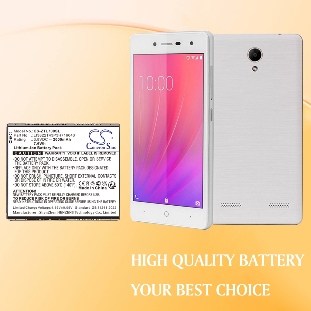 Baterija za mobilni telefon ZTE CS-ZTL700SL