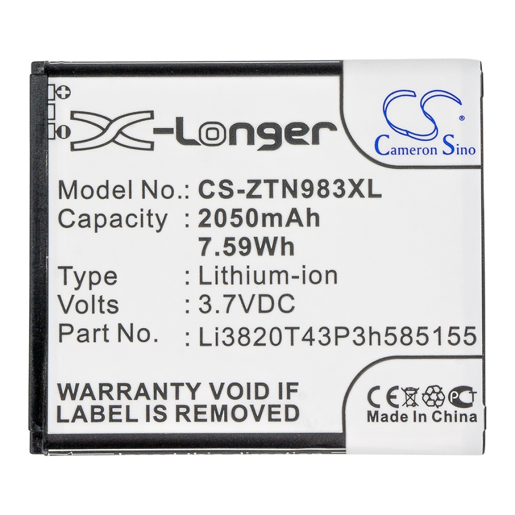 Baterija kompatibilno s ZTE CS-ZTN983XL