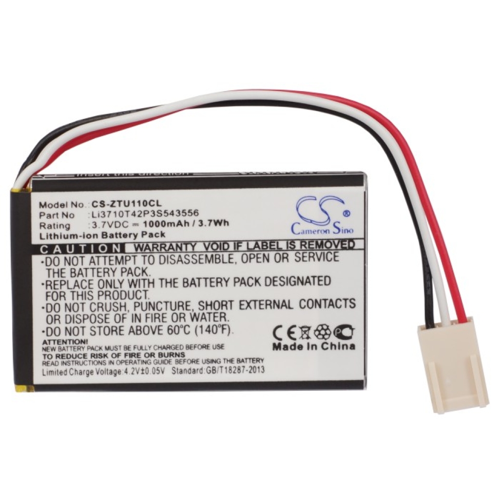 Kompatibilna zamjena baterije za ZTE LI3710T42P3S543556