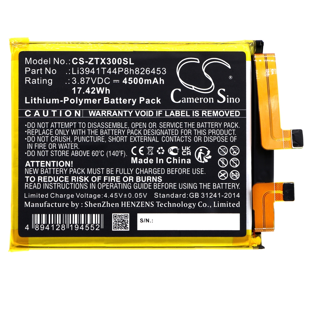 Baterija za mobilni telefon ZTE CS-ZTX300SL
