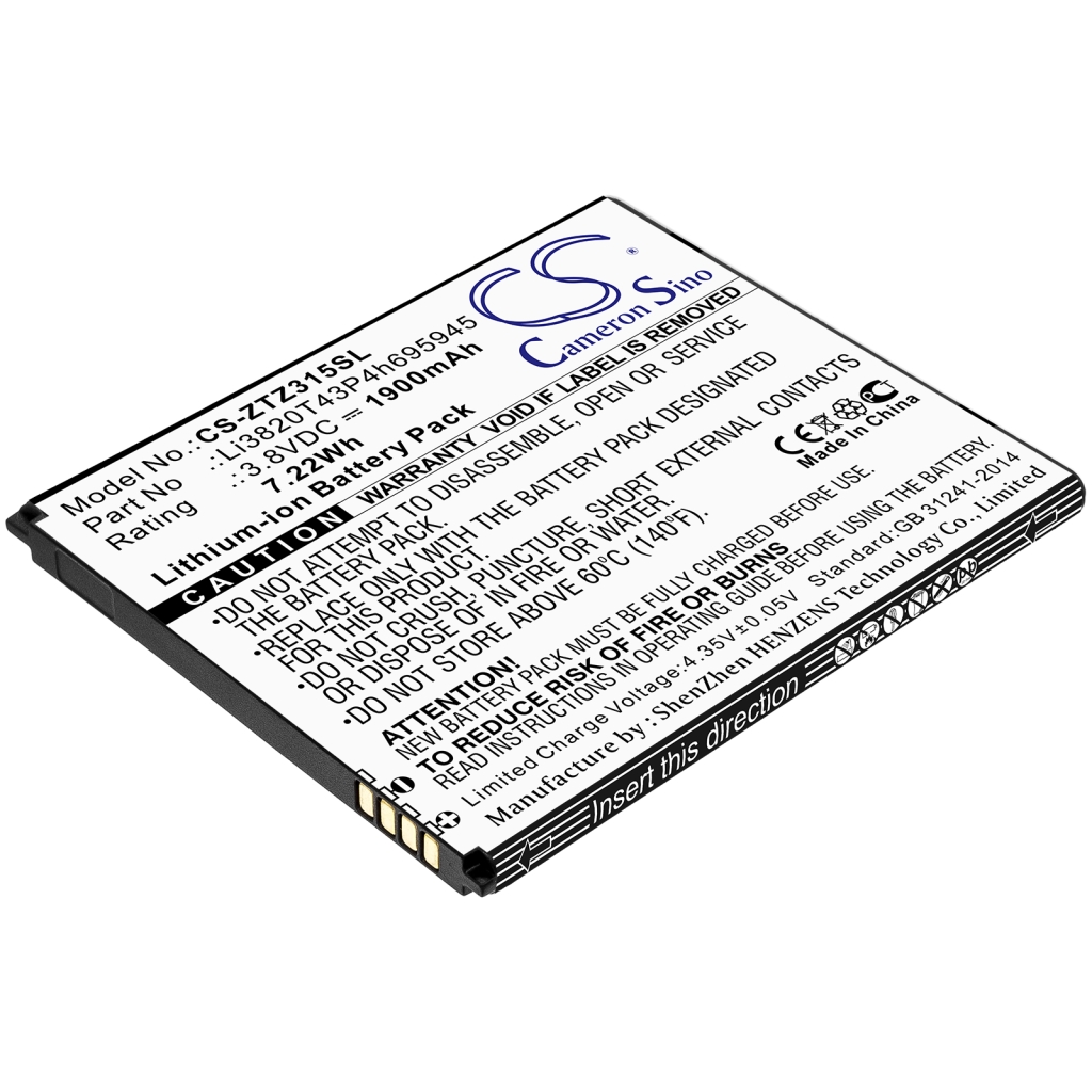 Baterija za mobilni telefon ZTE CS-ZTZ315SL