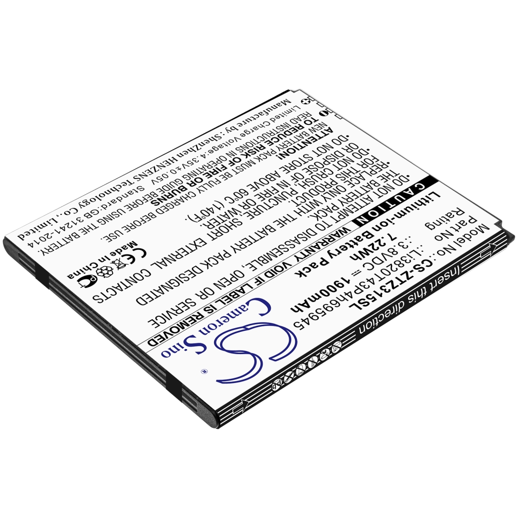 Baterija za mobilni telefon ZTE CS-ZTZ315SL