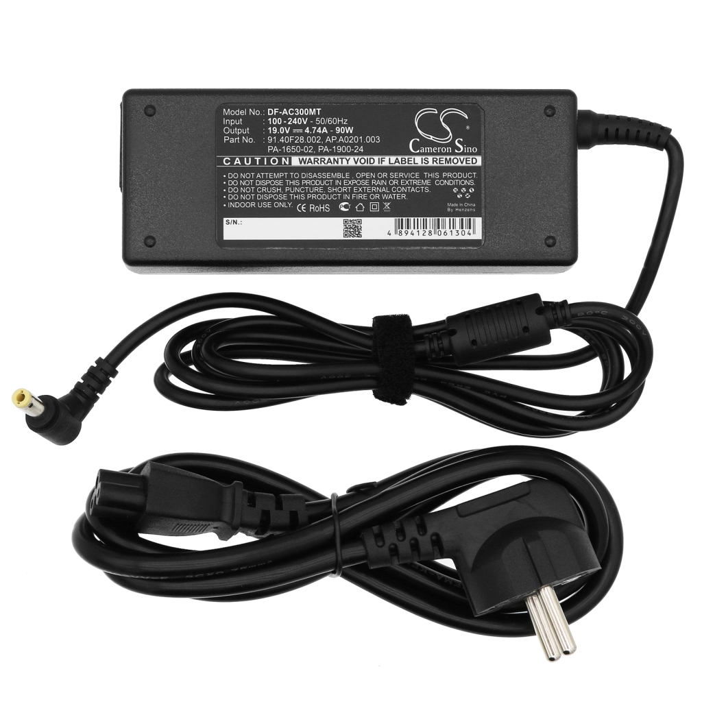 Compatible charger replacement for Medion 0220A1990,02K6900,0335A1965,0335C1965,10244...