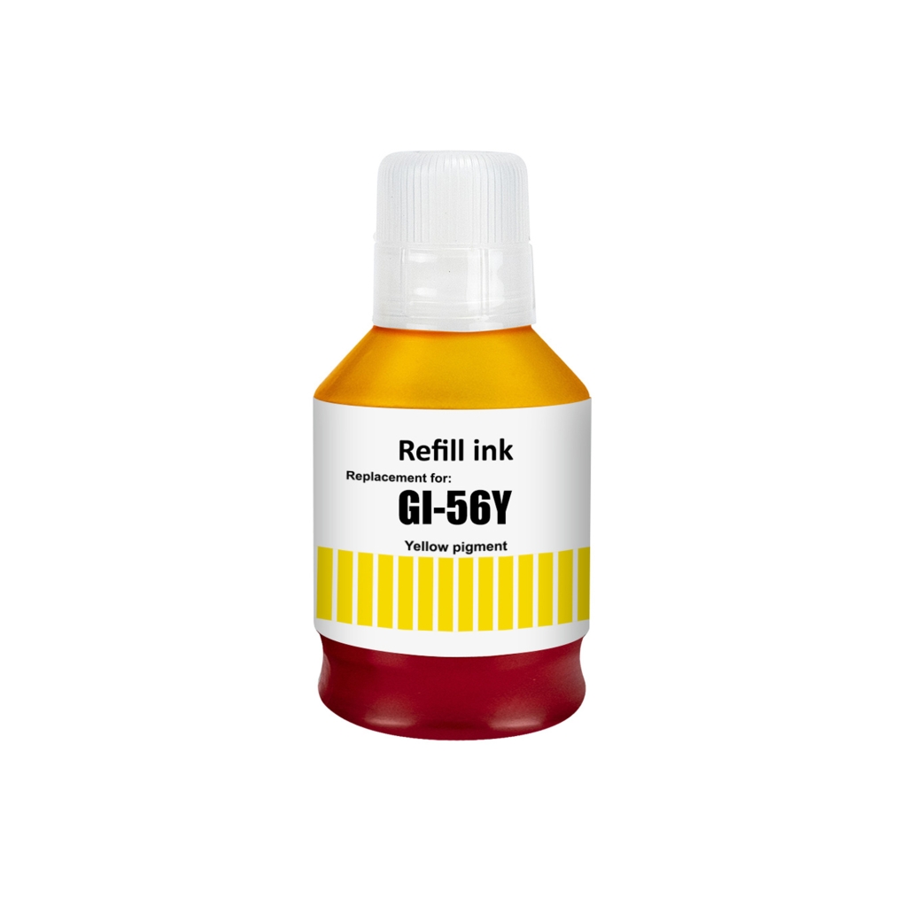 Compatible with Canon GI-56Y / 135ml Ink Yellow (Printing ink - Pigment)