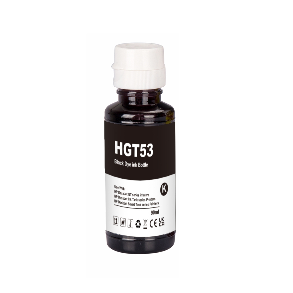 Kompatibilna zamjena za Kompatibilno s HP GT53BK / 90ml Tinta Crno (Tinta za ispis)