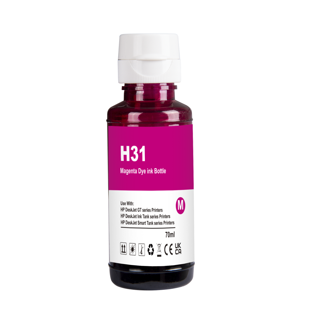 Kompatibilna zamjena za Kompatibilno s HP 31 / 70ml Tinta Magenta (Tinta za ispis)