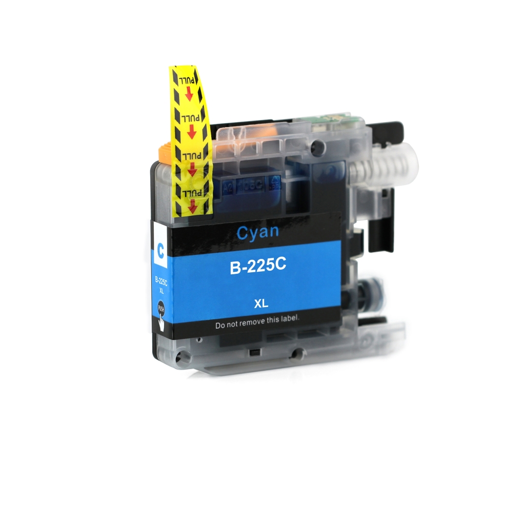 Compatible with Brother LC225XL / 15ml Ink Cyan (Ink cartridges - Dye)