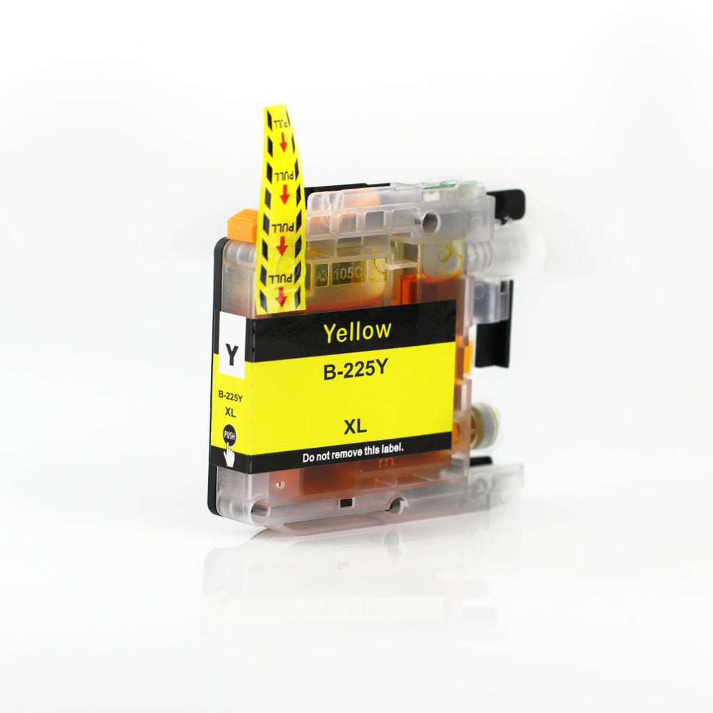 Compatible with Brother LC225XL / 15ml Ink Yellow (Ink cartridges - Dye)